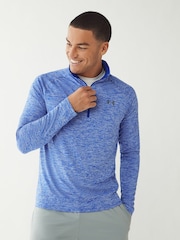 Under Armour Bright Blue Tech Quarter Zip Fleece - Image 1 of 7