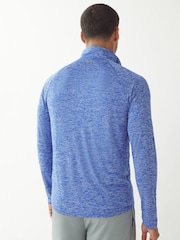 Under Armour Bright Blue Tech Quarter Zip Fleece - Image 3 of 7