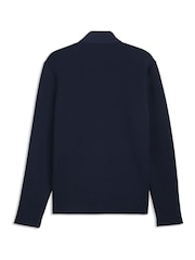 Puma Blue Cloudspun Fleece Hybrid Golf Jacket - Image 2 of 2