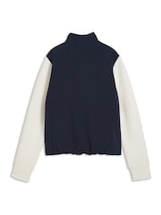 Puma Blue Cloudspun Fleece Hybrid Golf Jacket - Image 2 of 2
