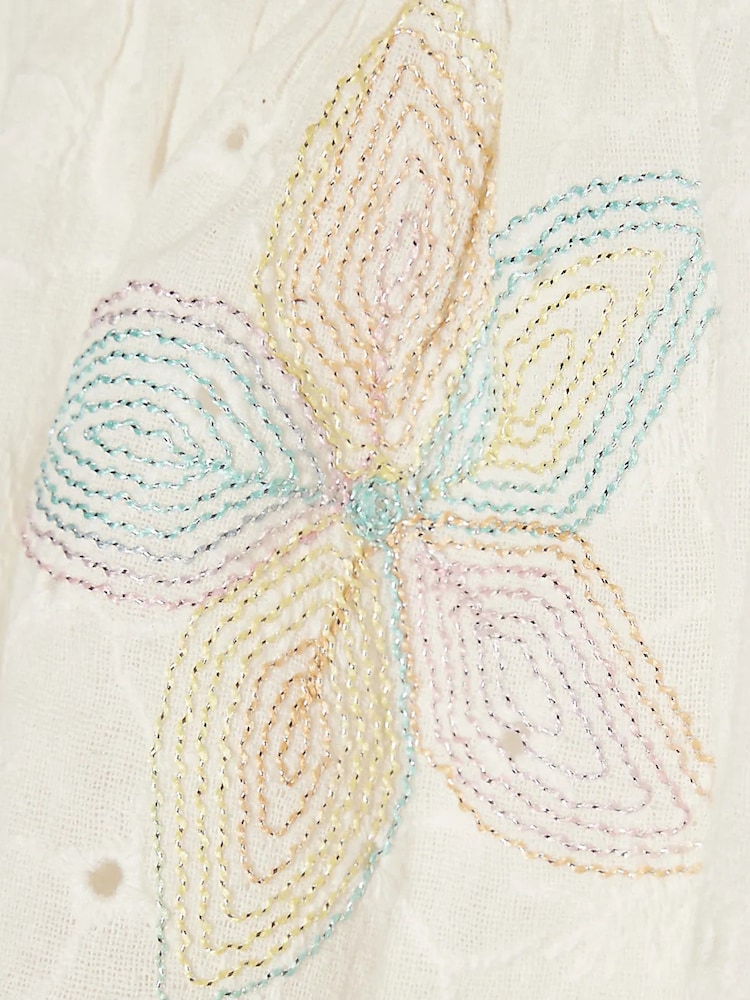 River Island White Rainbow Whipstitch Top & Rara Skirt Set - Image 3 of 3