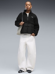 Puma Black Re:Fibre Fleece Relaxed Jacket - Image 3 of 6