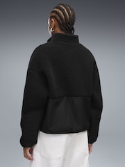Puma Black Re:Fibre Fleece Relaxed Jacket - Image 4 of 6