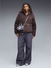 Puma Brown Re:Fibre Fleece Relaxed Jacket - Image 3 of 6