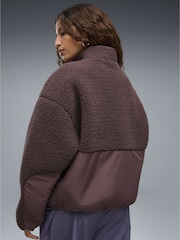 Puma Brown Re:Fibre Fleece Relaxed Jacket - Image 4 of 6