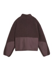 Puma Brown Re:Fibre Fleece Relaxed Jacket - Image 6 of 6