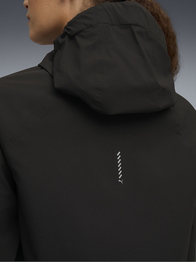 Puma Black Run Raincell Jacket - Image 2 of 7 Puma Black Run Raincell Jacket - Image 2 of 7