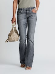 Grey Low Bootcut Jeans - Image 2 of 6