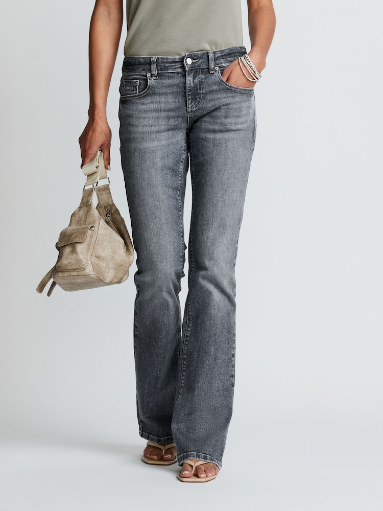 Grey Low Bootcut Jeans - Image 2 of 6