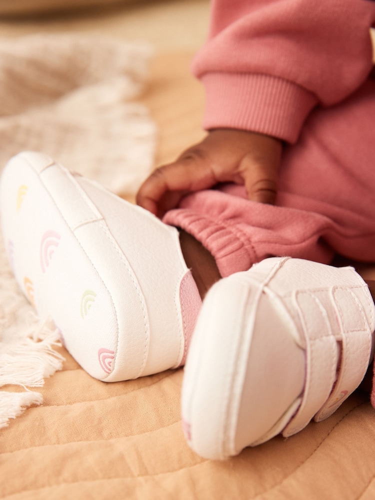 White Rainbow Two Strap Baby Trainers (0-24mths) - Image 7 of 7