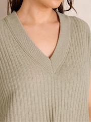 Evans Natural Knitted Vest Top - Image 4 of 6