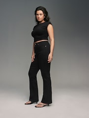 Black Supersoft Hourglass Bootcut Jeans - Image 2 of 9