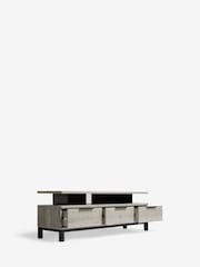 Grey Bronx Up to 65 inch, Floating Top Oak Effect TV Unit - Image 4 of 10