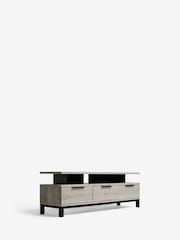 Grey Bronx Up to 65 inch, Floating Top Oak Effect TV Unit - Image 7 of 10