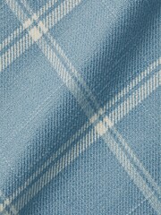 Charles Tyrwhitt Blue Windowpane Check Non-iron Twill Slim Fit 100% Cotton Shirt - Image 7 of 7