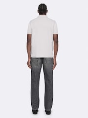 AllSaints Off White Reform Short Sleeve Polo Shirt - Image 6 of 8
