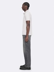 AllSaints Off White Reform Short Sleeve Polo Shirt - Image 7 of 8