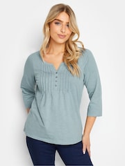 Blau - M&co Henley-Oberteil - Bild 1 von 4