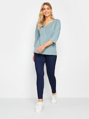 Blau - M&co Henley-Oberteil - Bild 2 von 4