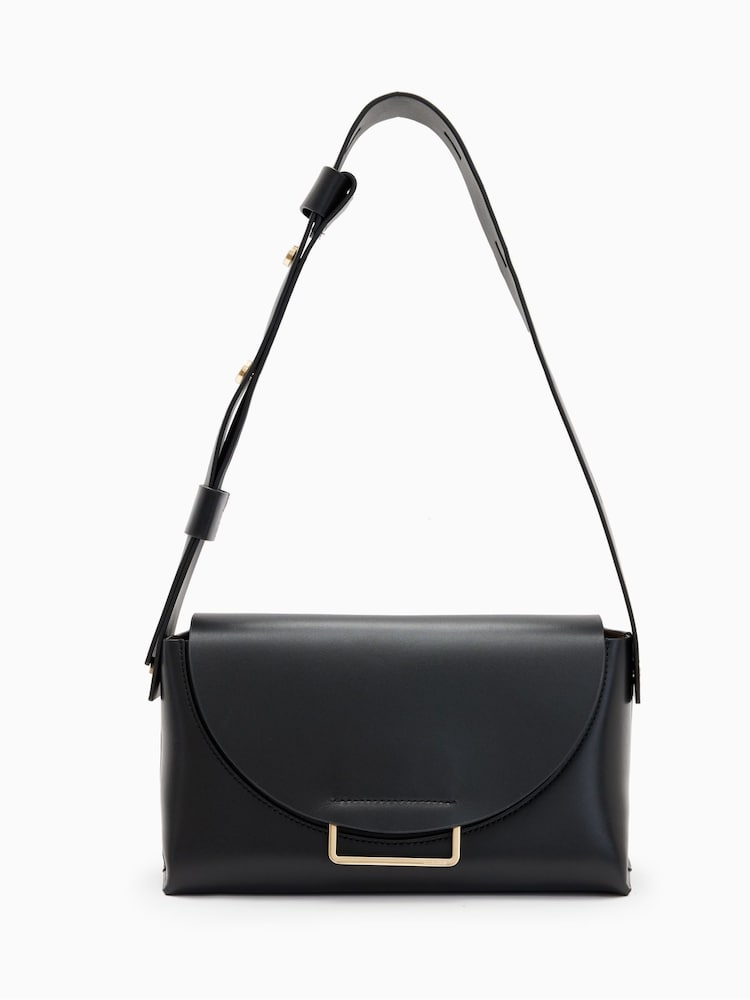 AllSaints Black Celeste Cross-Body Bag - Image 1 of 8