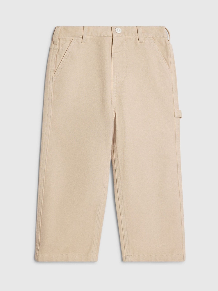 River Island Natural Carpenter Twill Trousers - Image 1 of 4