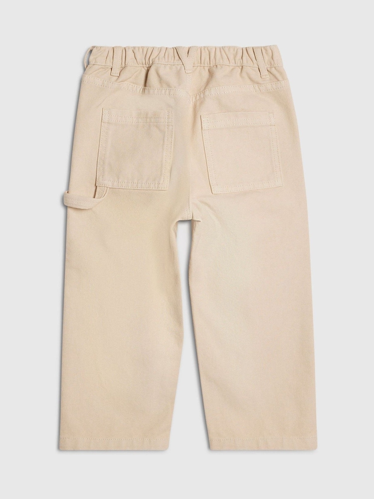 River Island Natural Carpenter Twill Trousers - Image 2 of 4