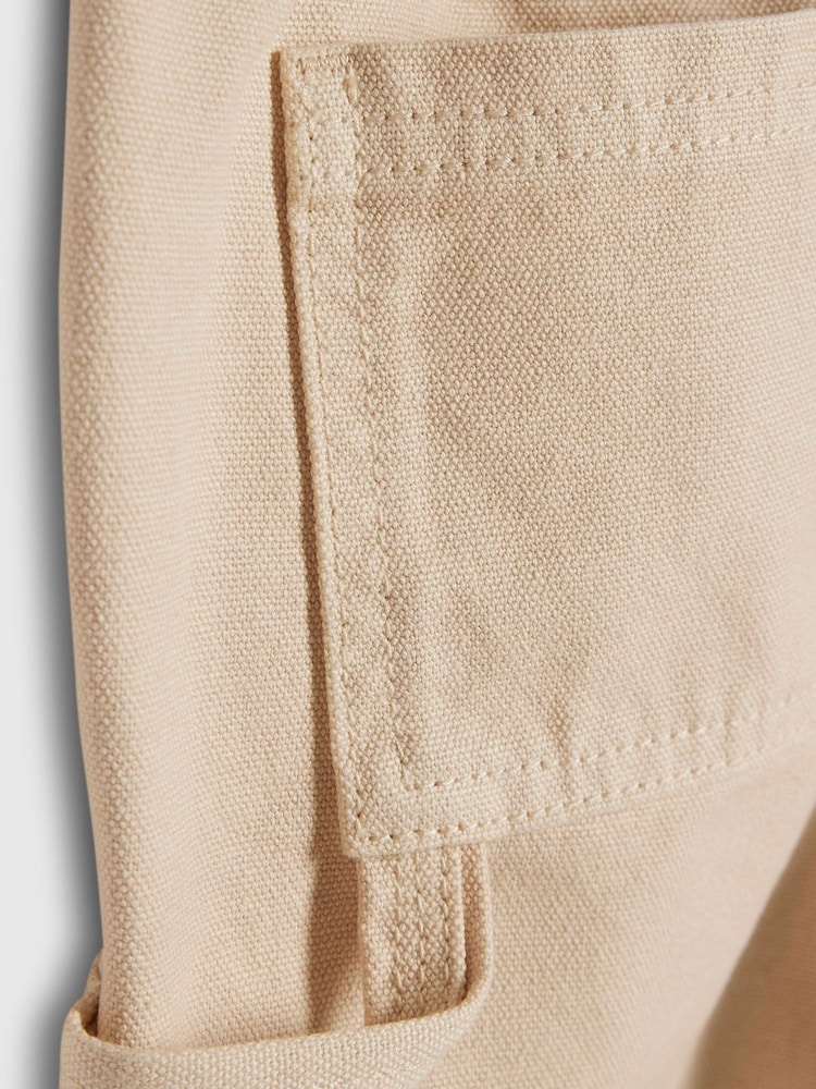 River Island Natural Carpenter Twill Trousers - Image 4 of 4