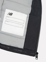 New Balance Black Lifestyle Contrast Puffer Coat - Image 4 of 5