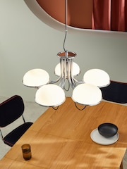 MADE.COM Chrome 5 Light Chandelier Piper Light - Image 1 of 4