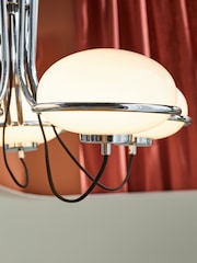 MADE.COM Chrome 5 Light Chandelier Piper Light - Image 3 of 4