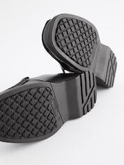 Black Standard Fit (F) School Leather Loafer Shoes - Image 6 of 8