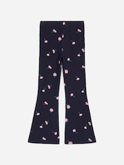 ARKET Blue Flared Rib Leggings - Image 2 of 3