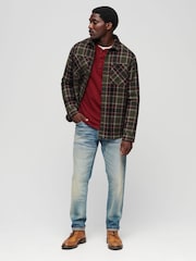 Superdry Green Merchant Quilted Overshirt - Image 2 of 6