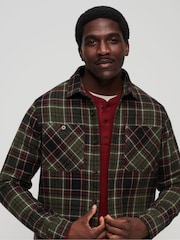 Superdry Green Merchant Quilted Overshirt - Image 3 of 6
