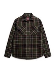 Superdry Green Merchant Quilted Overshirt - Image 4 of 6