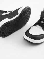 Monochrome Elastic Lace Touch Fastening High Top Trainers - Image 4 of 5