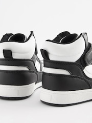 Monochrome Elastic Lace Touch Fastening High Top Trainers - Image 5 of 5