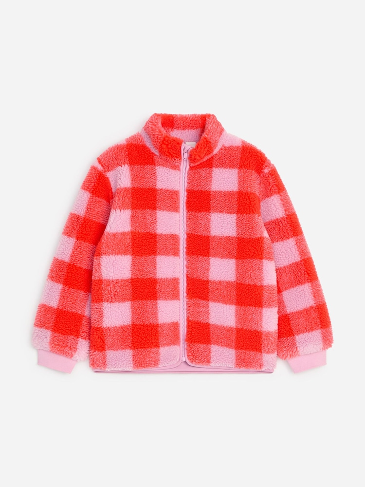 ARKET Red Pile Jacket - Image 1 of 3 ARKET Red Pile Jacket - Image 1 of 3
