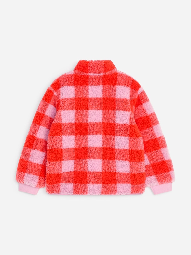 ARKET Red Pile Jacket - Image 2 of 3 ARKET Red Pile Jacket - Image 2 of 3