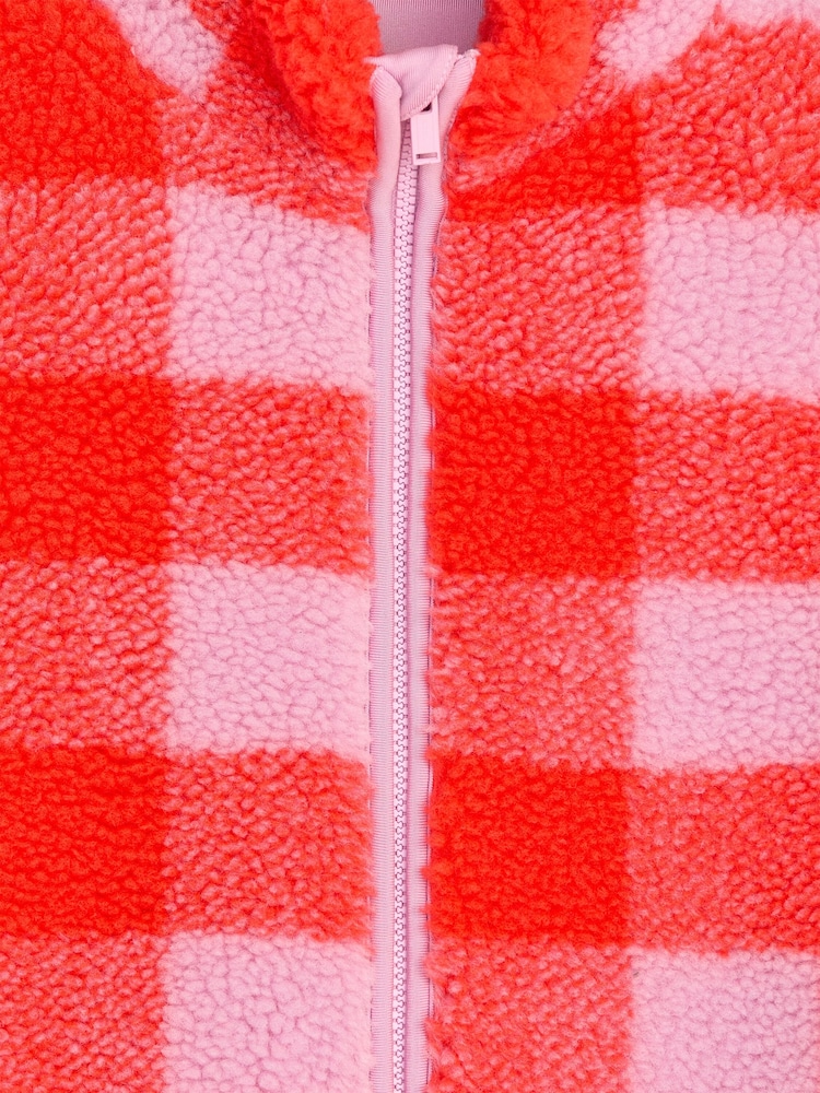 ARKET Red Pile Jacket - Image 3 of 3 ARKET Red Pile Jacket - Image 3 of 3