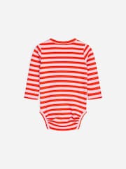 ARKET Pink Ribbed Long-Sleeve Bodysuit - Image 2 of 3