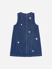 ARKET Blue Embroidered Denim Dress - Image 2 of 3