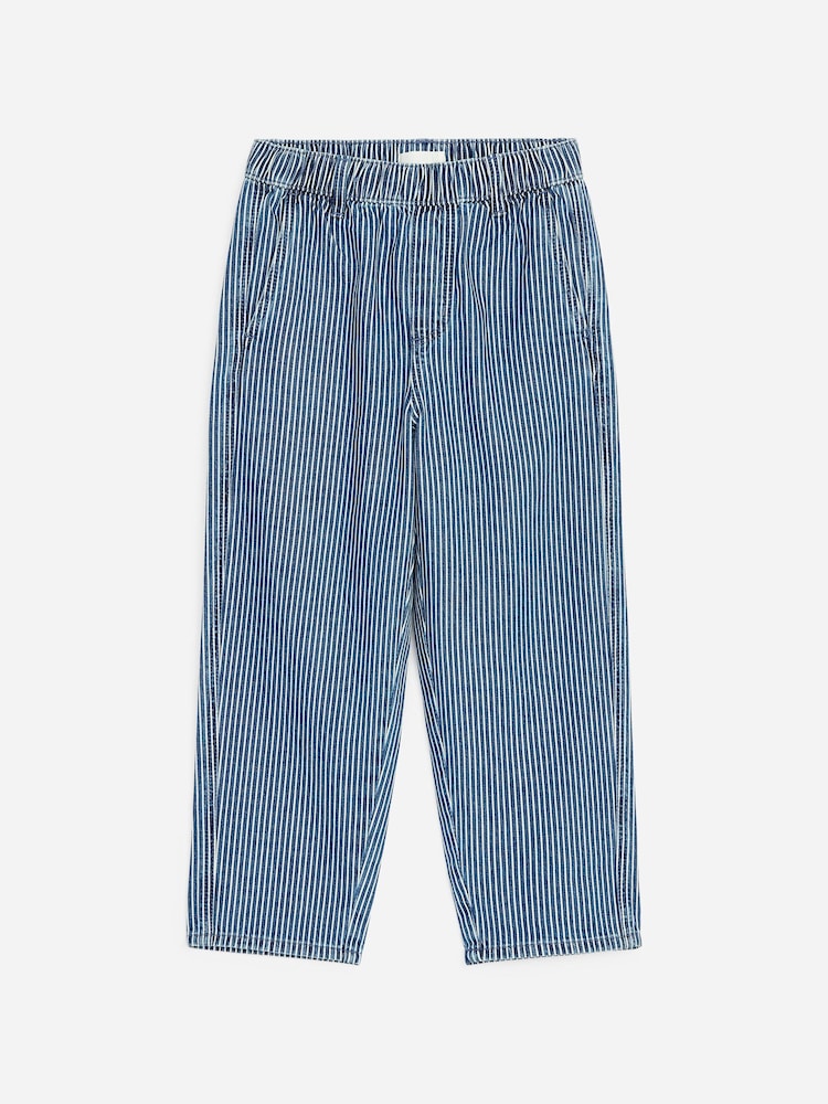 ARKET Blue Baggy Hickory Striped Jeans - Image 1 of 2