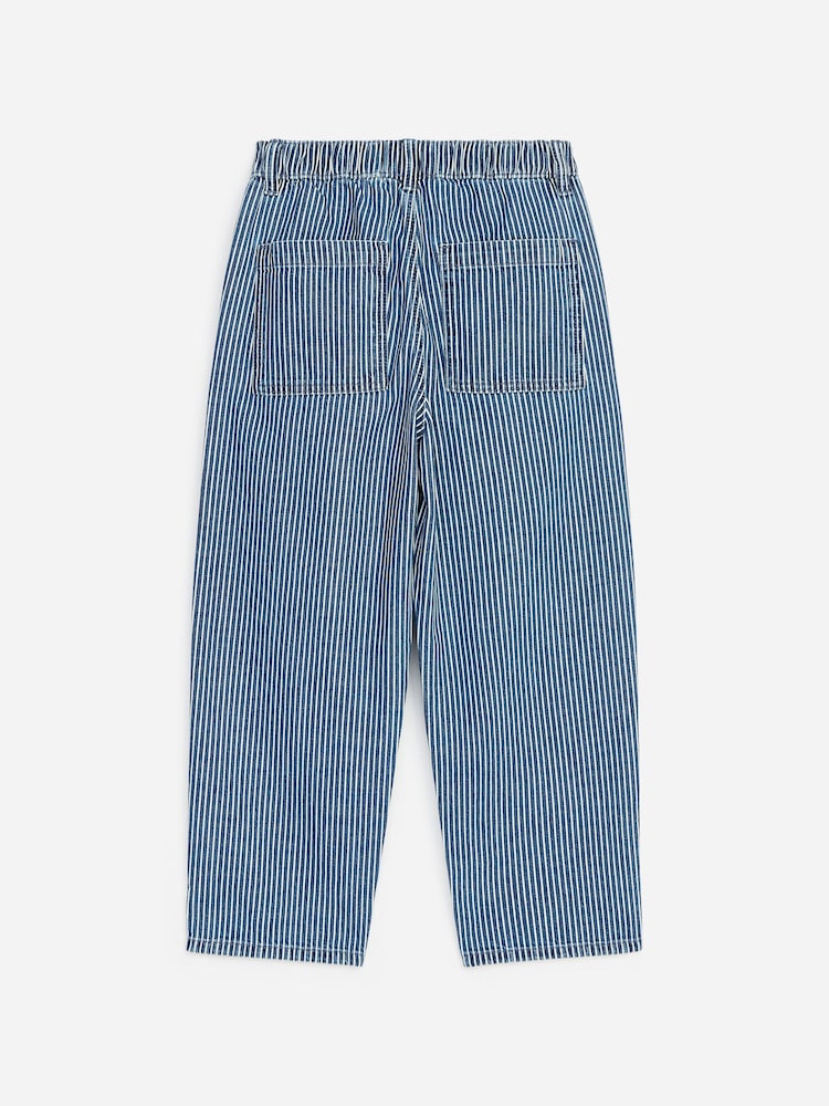 ARKET Blue Baggy Hickory Striped Jeans - Image 2 of 2
