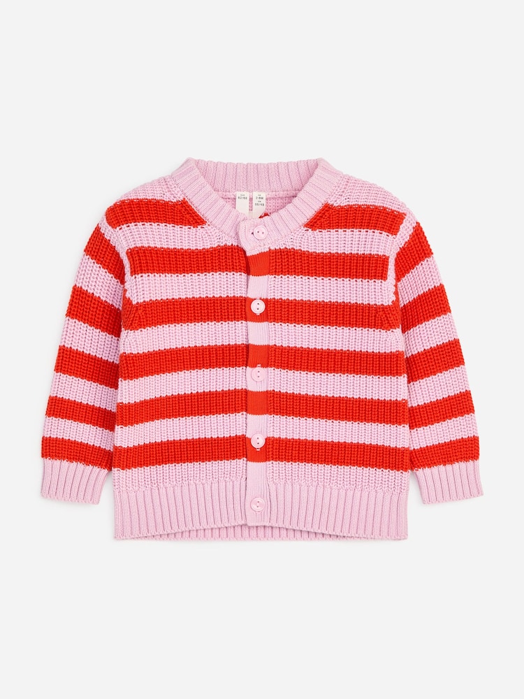 ARKET Pink Cotton Cardigan - Image 1 of 3