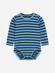 ARKET Blue Ribbed Long-Sleeve Bodysuit - Image 1 of 3