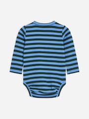 ARKET Blue Ribbed Long-Sleeve Bodysuit - Image 2 of 3