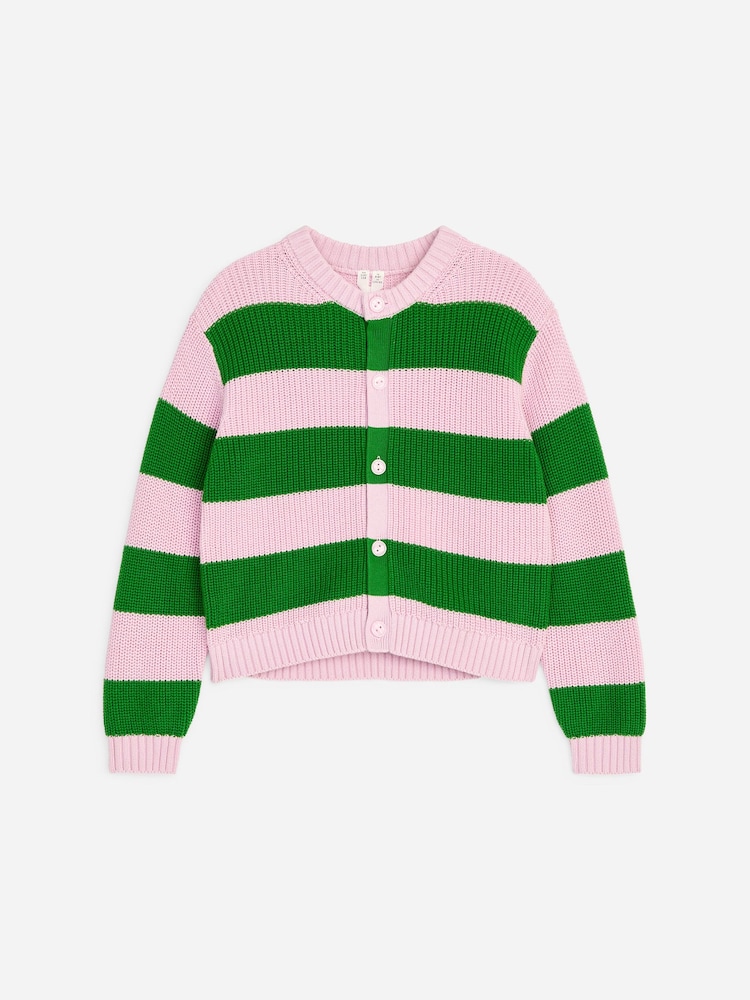 ARKET Green Cotton Cardigan - Image 1 of 3