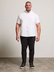 BadRhino Big & Tall White Poplin Short Sleeve Shirt - Image 3 of 4