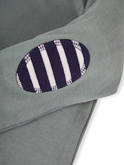 JoJo Maman Bébé Denim Blue & Khaki Green 2-Pack Plain Long Sleeved Tops - Image 7 of 7